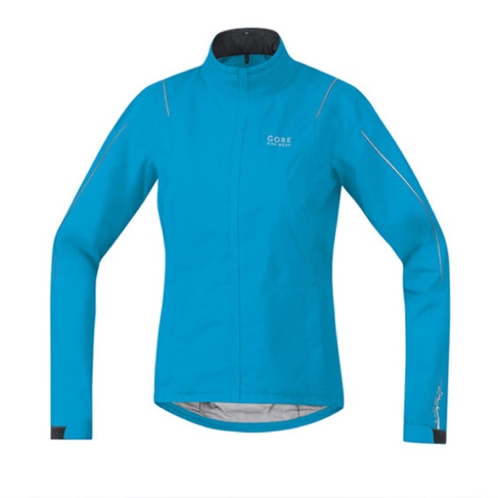 Gore Bike Wear Countdown 2.0 GTX Jacket in Aqua Blue, Women’s size Large